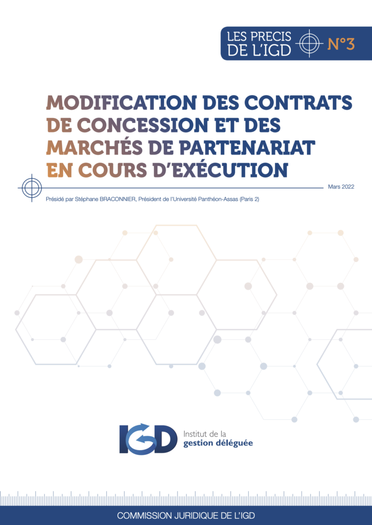 Miniature Modificaton des contrats de concession et des marchés de partenariat en cours d'exécution